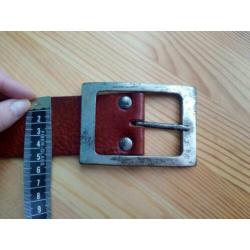 Echt Lederen riem - Cognac