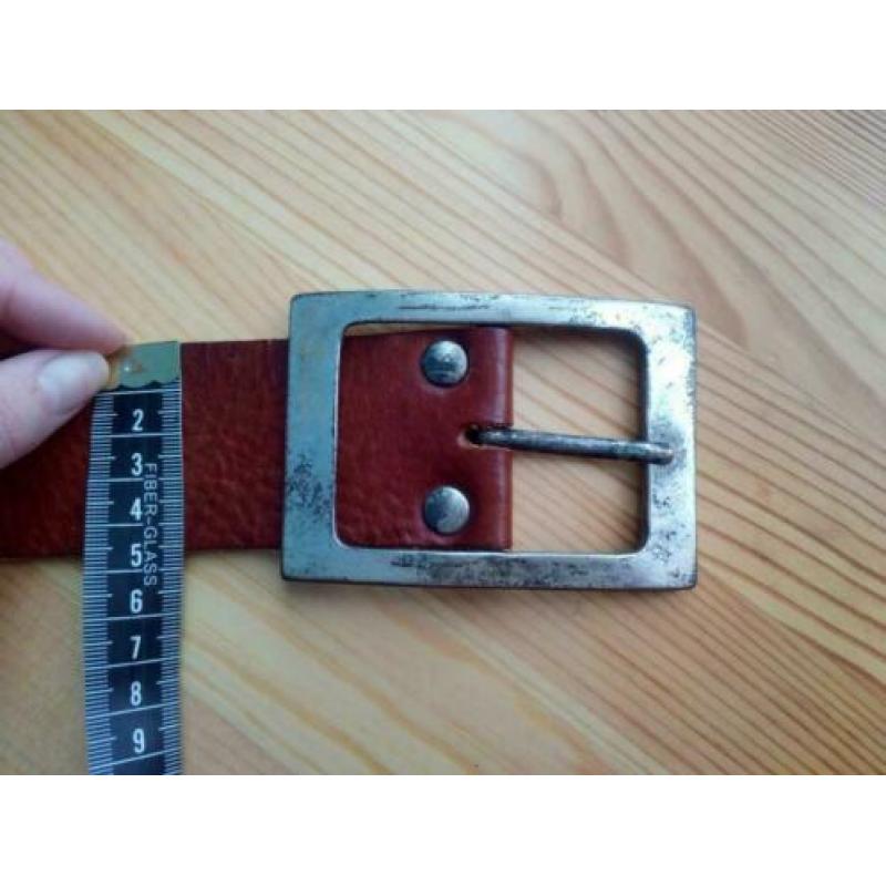 Echt Lederen riem - Cognac