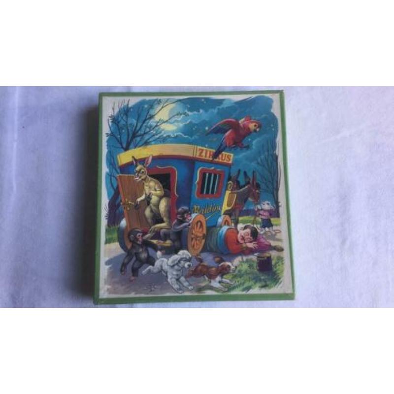 Oude houten Kolibri puzzle Zirkus Baldini no. 3541/42 stuks