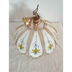 Hanglamp plafonlamp wit goud antiek