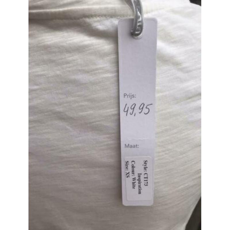 Studio Mo shirt blouse zeester satijn stofje 34/XS nieuw!!