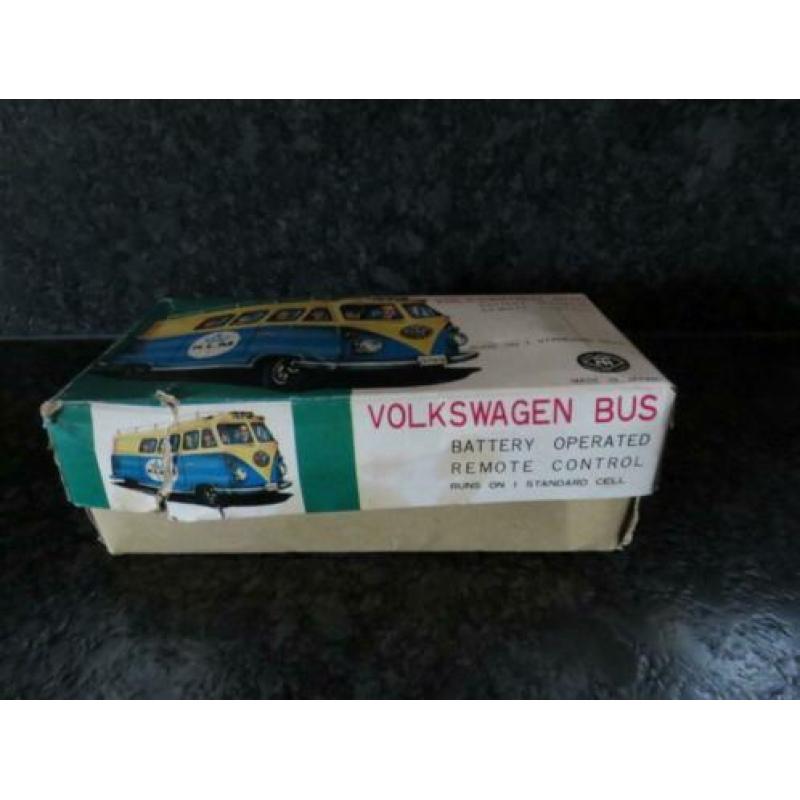 Speelgoed/blik/volkswagen bus KLM/antiek
