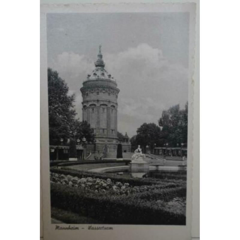 3 Ansichtkaarten Mannheim Tram wasserturm Schloss BL25/27