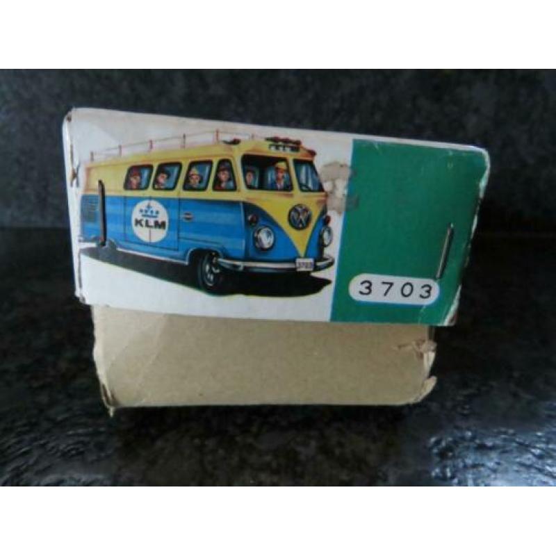 Speelgoed/blik/volkswagen bus KLM/antiek