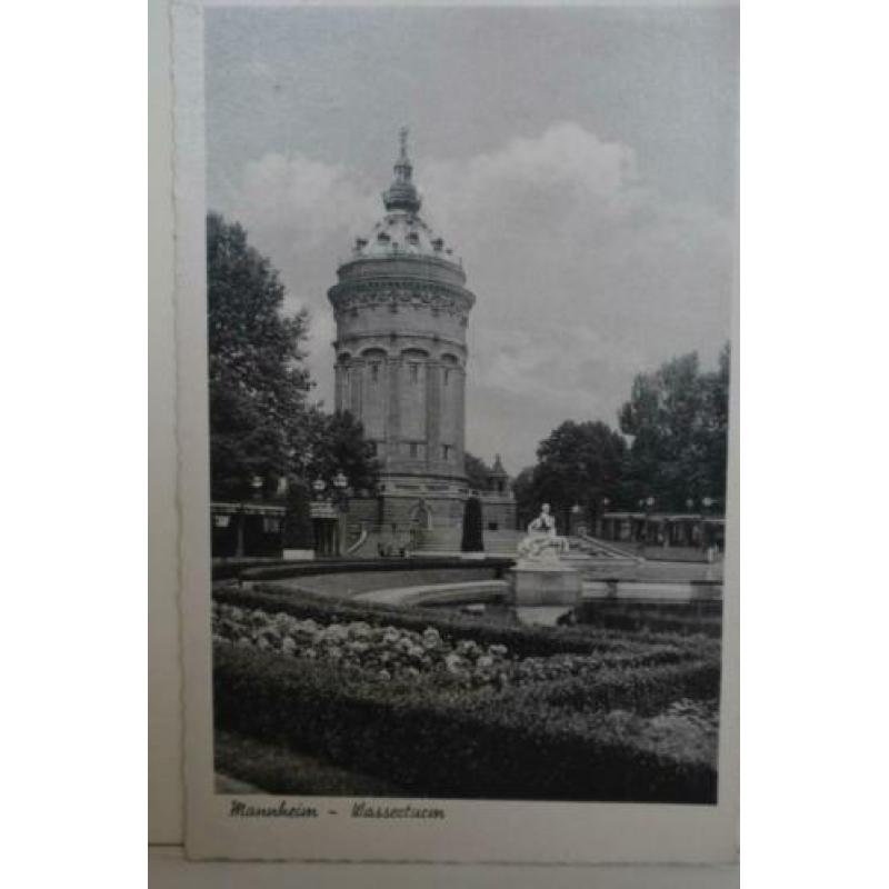 3 Ansichtkaarten Mannheim Tram wasserturm Schloss BL25/27