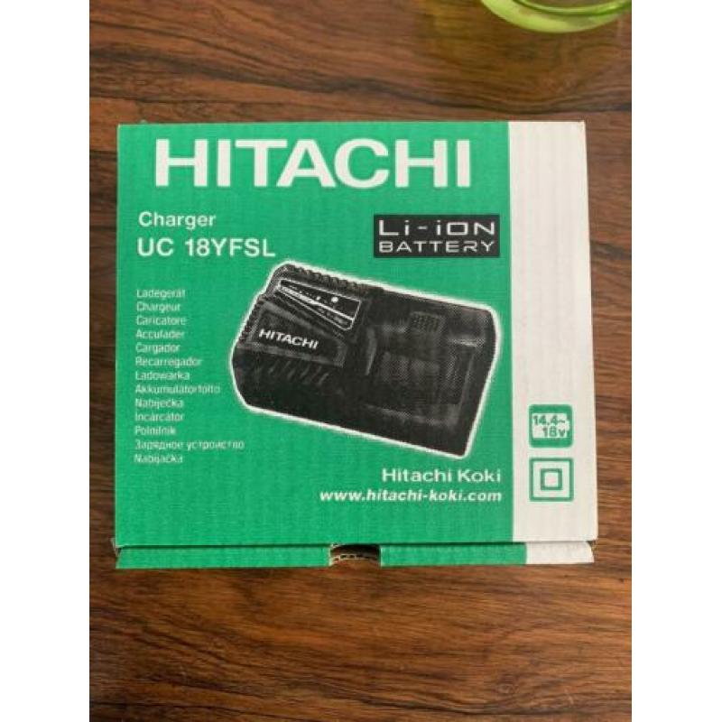 Hitachi / hikoki li-ion accu lader 14,4-18 volt