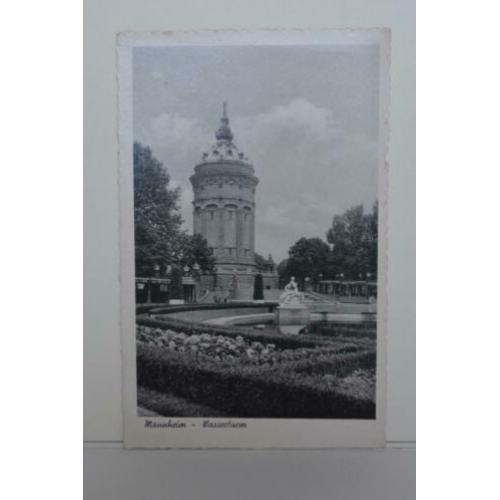 3 Ansichtkaarten Mannheim Tram wasserturm Schloss BL25/27