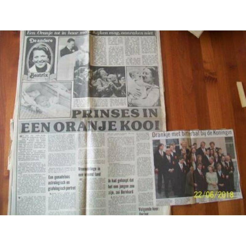 Kranten Troonsopvolging Beatrix (April 1980)