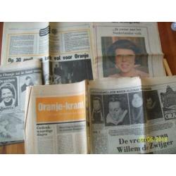 Kranten Troonsopvolging Beatrix (April 1980)