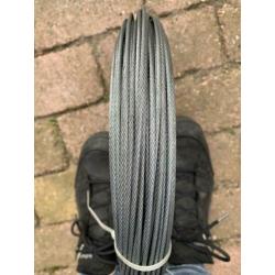 Staalkabel/draad 3 mm dik. 1 rol a100 meter