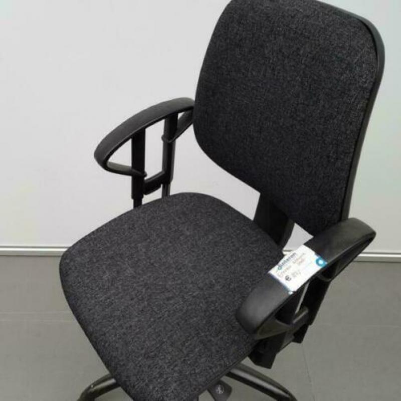 Eromes bureaustoel - zwart/grijs - nieuwe stof