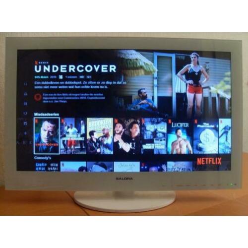 24 inch Full HD LED monitor/tv met 2x HDMI, DVD & USB-player