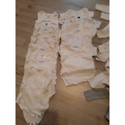 Pakket (overslag) rompers maat 50/56
