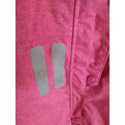 Roze pak, skipak, winterpak capuchon wanten schoenen maat 92