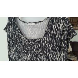 Sissy Boy Jurk maat L , zwart/wit