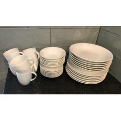 Vt wonen 6 couverts servies wit