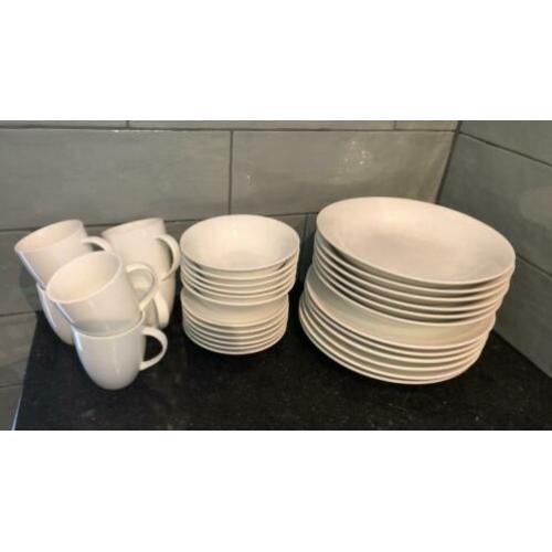 Vt wonen 6 couverts servies wit