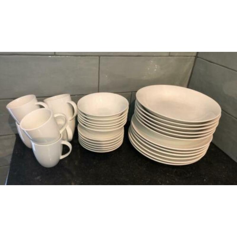 Vt wonen 6 couverts servies wit