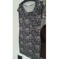 Sissy Boy Jurk maat L , zwart/wit