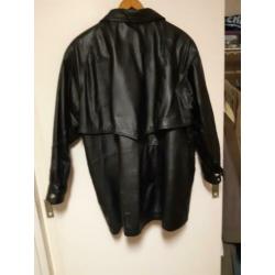 Zwart leren casual dames jack