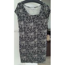 Sissy Boy Jurk maat L , zwart/wit