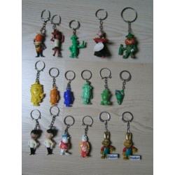 Sleutelhangers o.a.Flipje en Golden Wonder Vintage