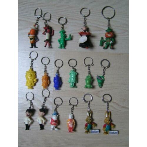 Sleutelhangers o.a.Flipje en Golden Wonder Vintage