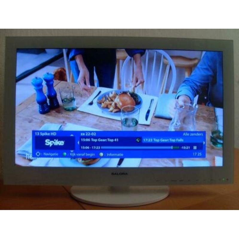 24 inch Full HD LED monitor/tv met 2x HDMI, DVD & USB-player