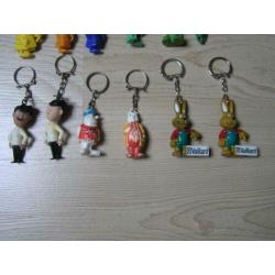 Sleutelhangers o.a.Flipje en Golden Wonder Vintage