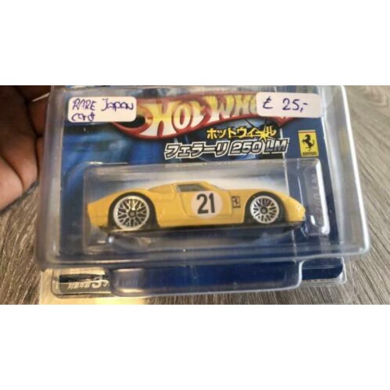 Hot wheels Ferrari 250 lm JAPANSE KAART zeer zeldzaam VAVB