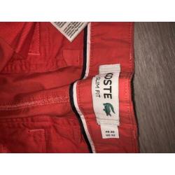 Lacoste broek maat 32 slim fit