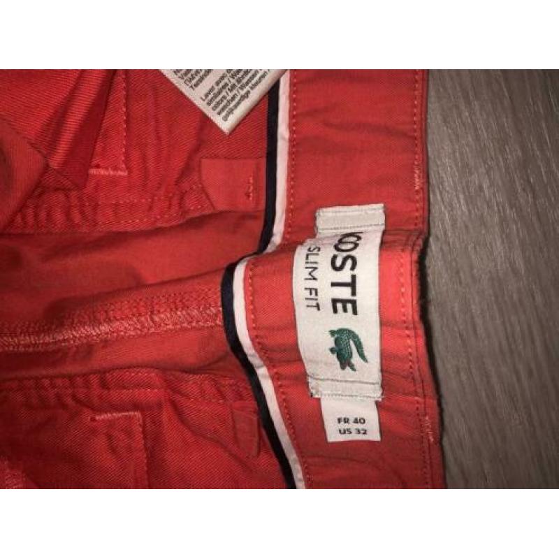 Lacoste broek maat 32 slim fit