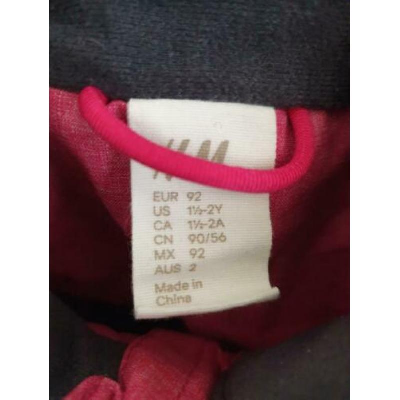 Roze pak, skipak, winterpak capuchon wanten schoenen maat 92