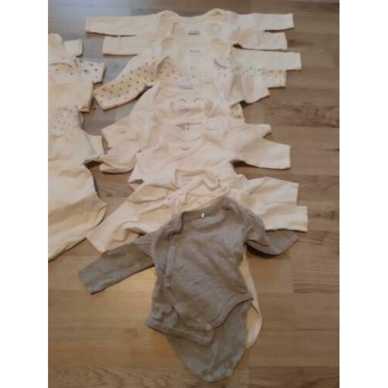 Pakket (overslag) rompers maat 50/56