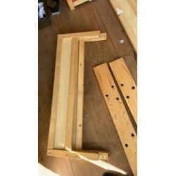 Lundia Bed (2x) met lattenbodem en matras, ook los.