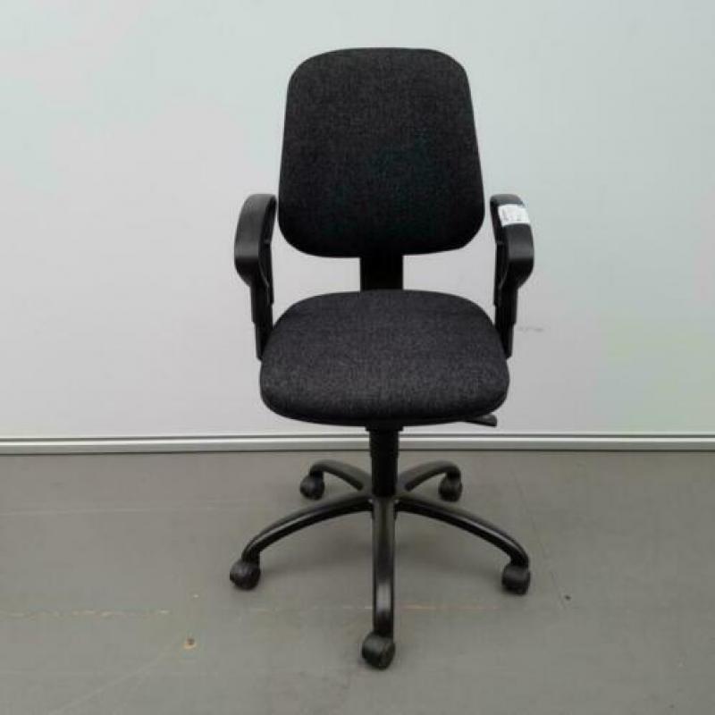 Eromes bureaustoel - zwart/grijs - nieuwe stof