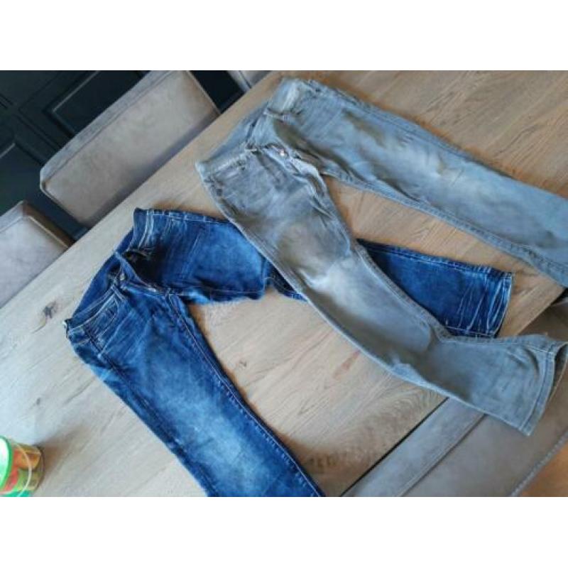 G STAR Broek 1x grijs 1x blauw
