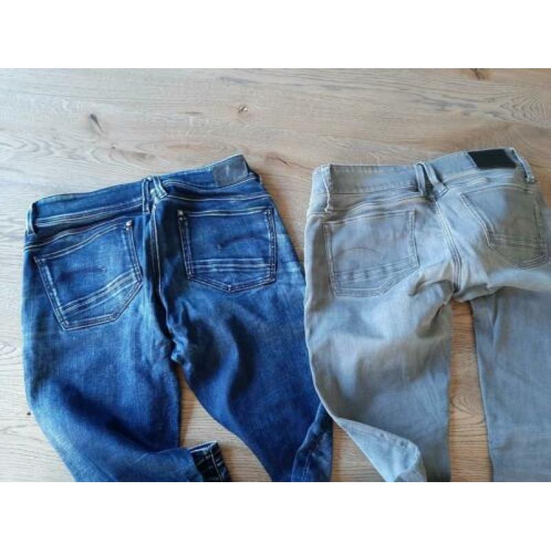 G STAR Broek 1x grijs 1x blauw