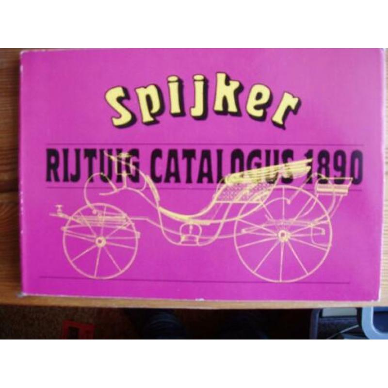 Spijker. Rijtuig catalogus 1890.