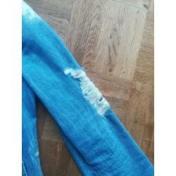 Super stoer jeans jasje van Gues, mt M