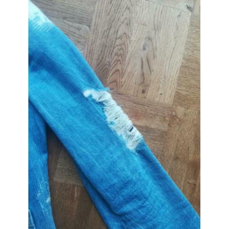 Super stoer jeans jasje van Gues, mt M