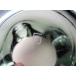 Mooie asbak Copier Leerdam, groenblauw fume