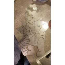 winnie de pooh en knorretje uit rvs gesneden