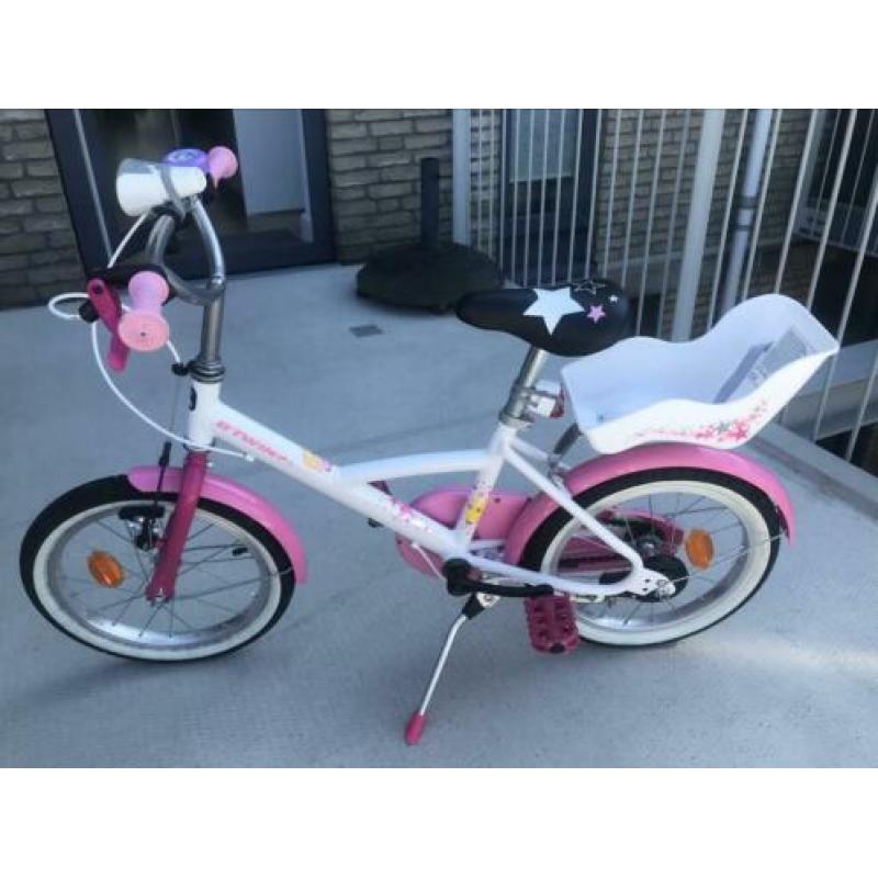 Meisjes fiets 16inch Decathlon Nieuwstaat