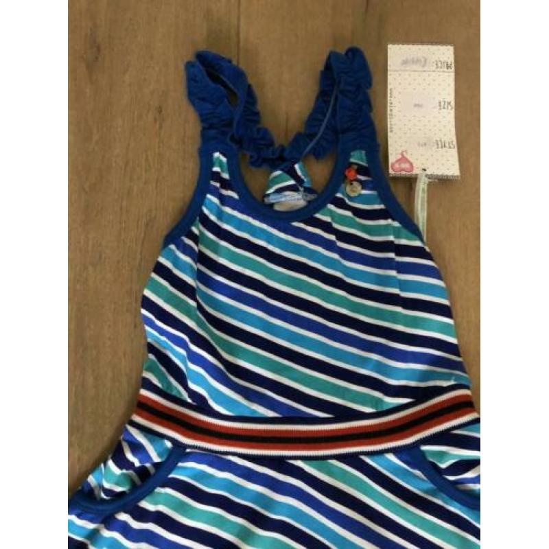Stoer blauw / groen mimpi / mim pi zomer jurk mt 104 nieuw