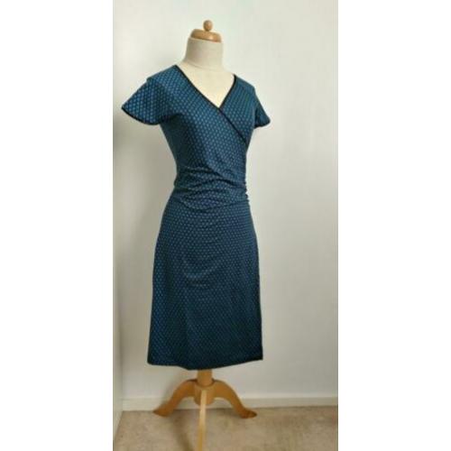 King Louie Cross dress jurk Conga blauw maat S NIEUW