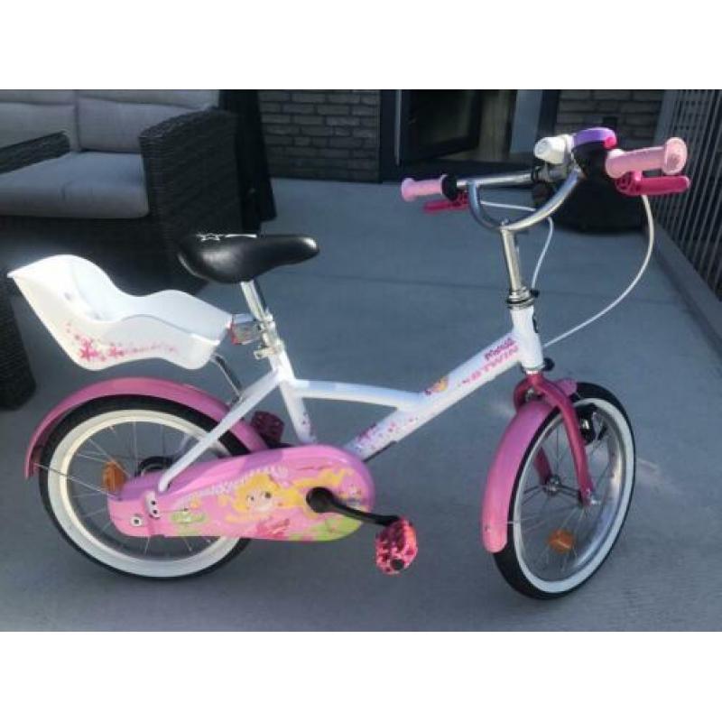 Meisjes fiets 16inch Decathlon Nieuwstaat