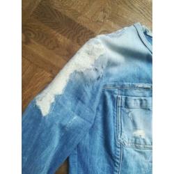 Super stoer jeans jasje van Gues, mt M