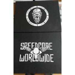 schilderijen op verzoek (hier hardcore thunderdome logo's)