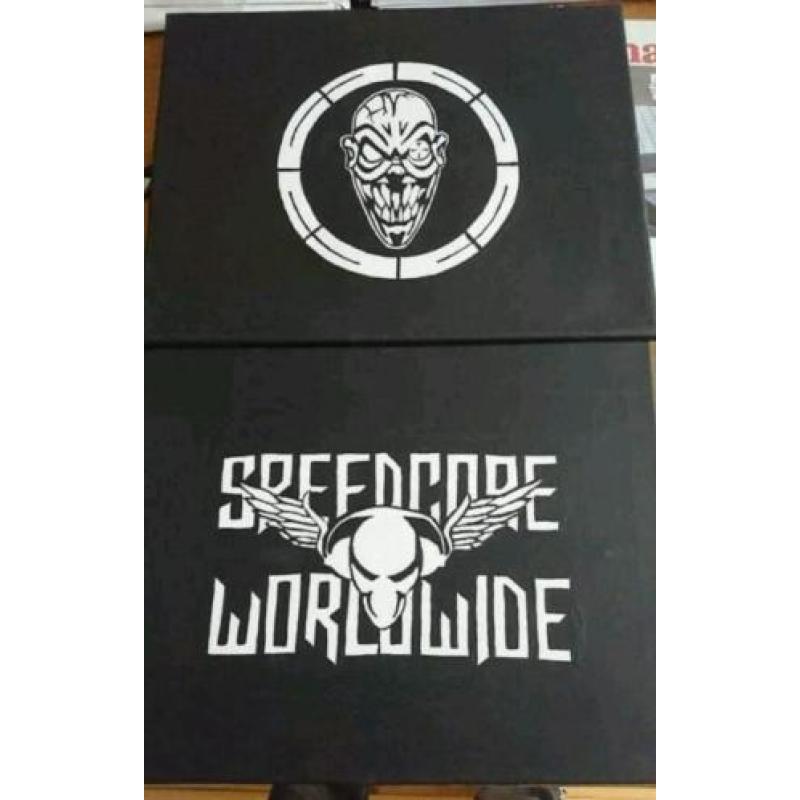 schilderijen op verzoek (hier hardcore thunderdome logo's)